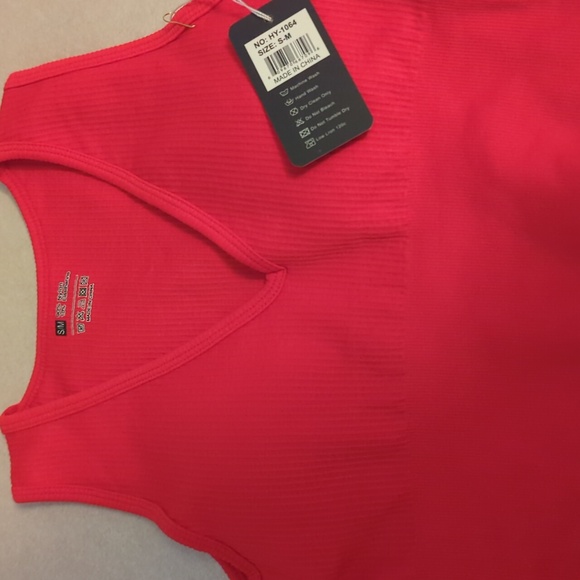 Red Sports Bra Top - Picture 1 of 2